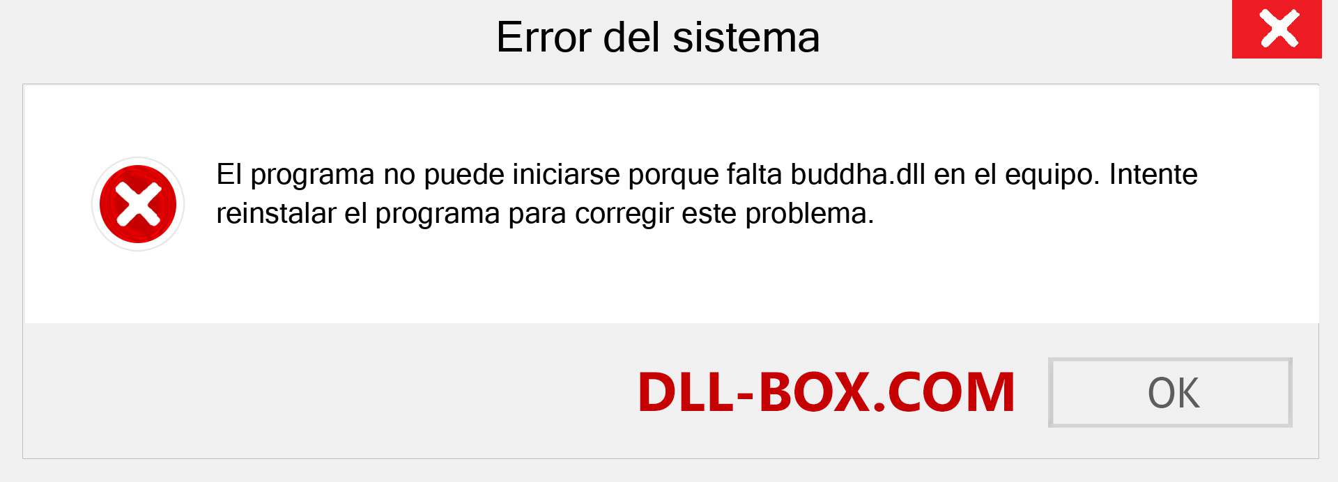 ¿Falta el archivo buddha.dll ?. Descargar para Windows 7, 8, 10 - Corregir buddha dll Missing Error en Windows, fotos, imágenes